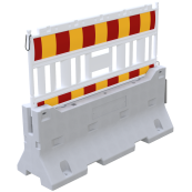 Concrete guardrail | SET 2 | without lamp adapterr | with red/yellow foil, type RA1/A | type of barrier NOX